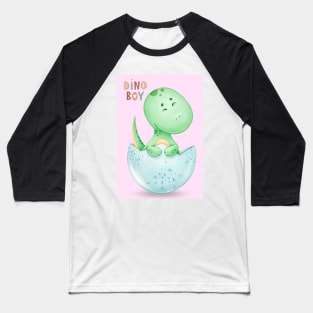 Cute Dino Boy Baseball T-Shirt